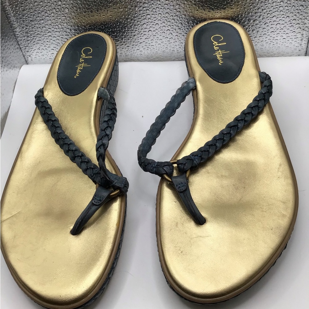 Gently used Cole Haan Beautiful Blue Sandals in Size 9